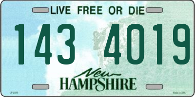 NH license plate 1434019