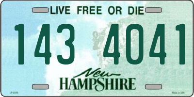 NH license plate 1434041