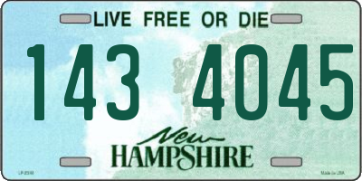 NH license plate 1434045