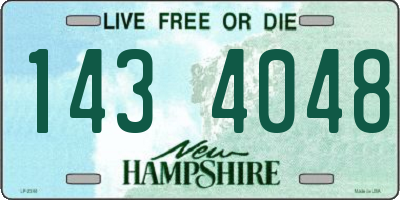 NH license plate 1434048