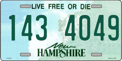 NH license plate 1434049