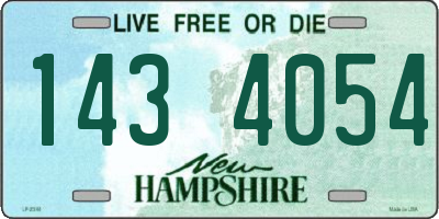 NH license plate 1434054