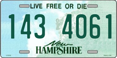 NH license plate 1434061