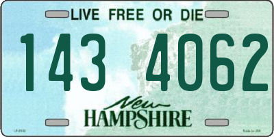 NH license plate 1434062