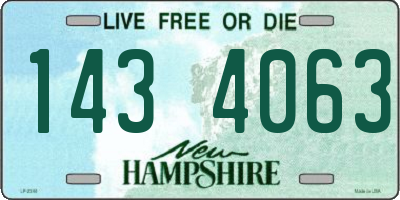 NH license plate 1434063