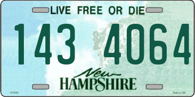 NH license plate 1434064