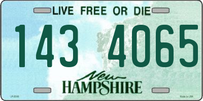 NH license plate 1434065