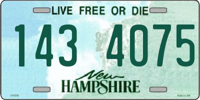 NH license plate 1434075