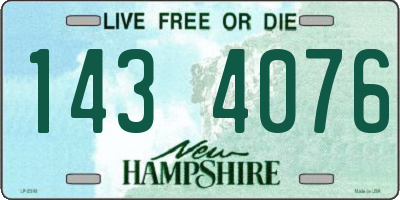 NH license plate 1434076