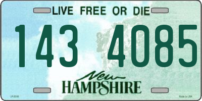 NH license plate 1434085