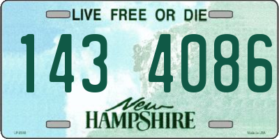 NH license plate 1434086