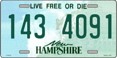 NH license plate 1434091