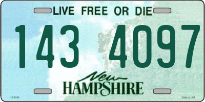 NH license plate 1434097