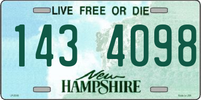 NH license plate 1434098