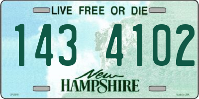 NH license plate 1434102
