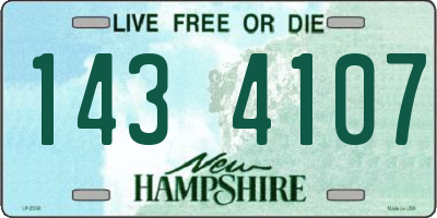 NH license plate 1434107