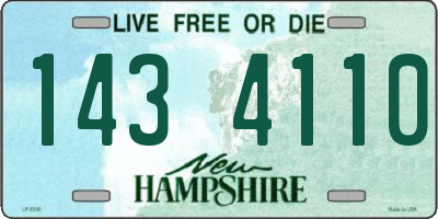 NH license plate 1434110