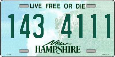 NH license plate 1434111