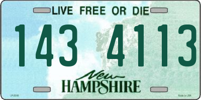 NH license plate 1434113