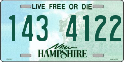NH license plate 1434122