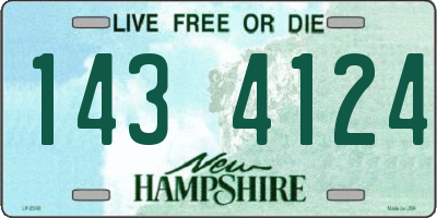 NH license plate 1434124