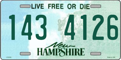 NH license plate 1434126