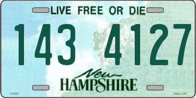 NH license plate 1434127