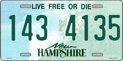 NH license plate 1434135