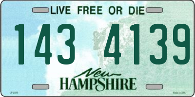 NH license plate 1434139