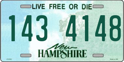 NH license plate 1434148