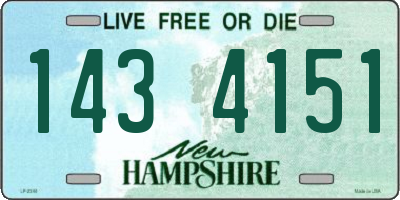 NH license plate 1434151