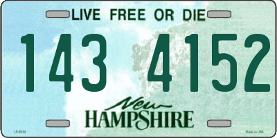 NH license plate 1434152