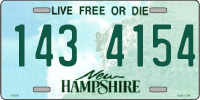 NH license plate 1434154