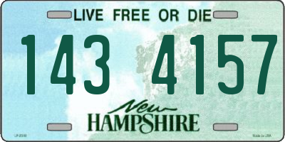 NH license plate 1434157