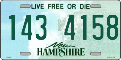 NH license plate 1434158