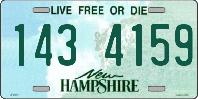 NH license plate 1434159