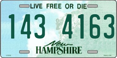 NH license plate 1434163