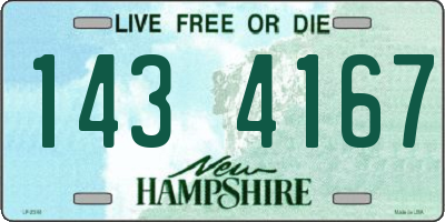 NH license plate 1434167