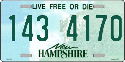 NH license plate 1434170