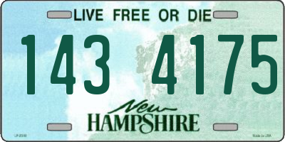 NH license plate 1434175