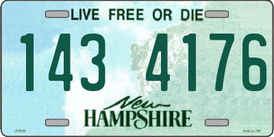 NH license plate 1434176