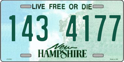 NH license plate 1434177