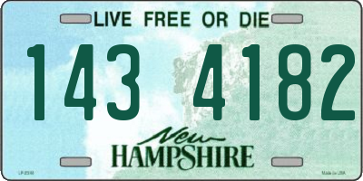 NH license plate 1434182