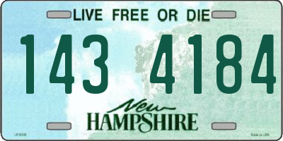 NH license plate 1434184