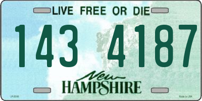 NH license plate 1434187