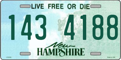 NH license plate 1434188