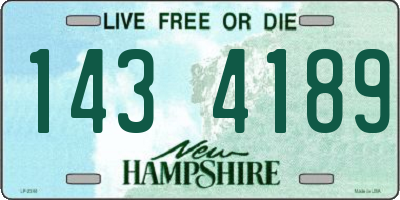 NH license plate 1434189