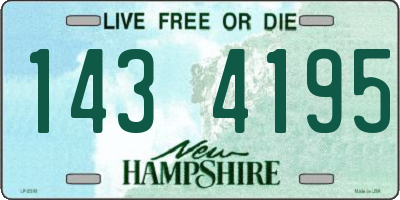 NH license plate 1434195