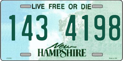 NH license plate 1434198