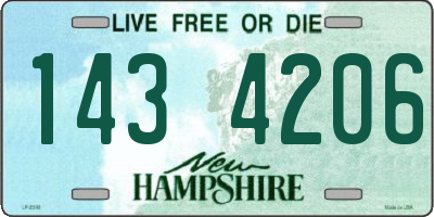NH license plate 1434206